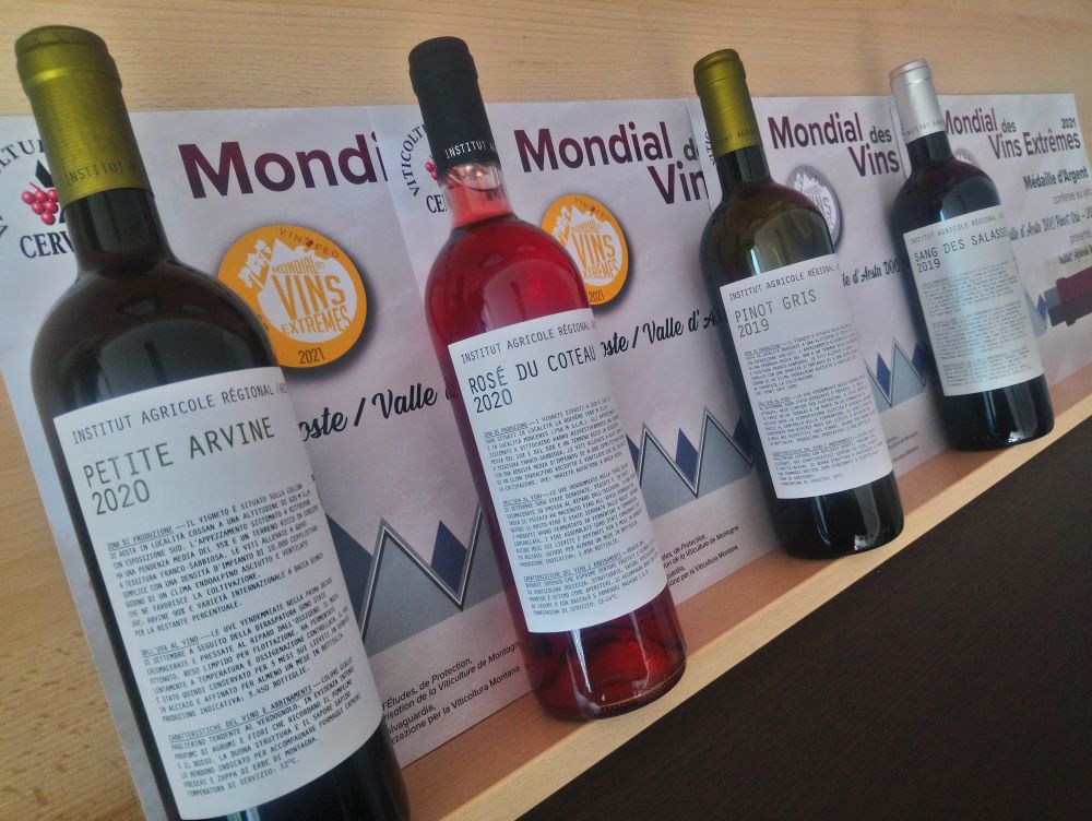 Mondial des vins extrêmes premia i vini dell’Institut Agricole